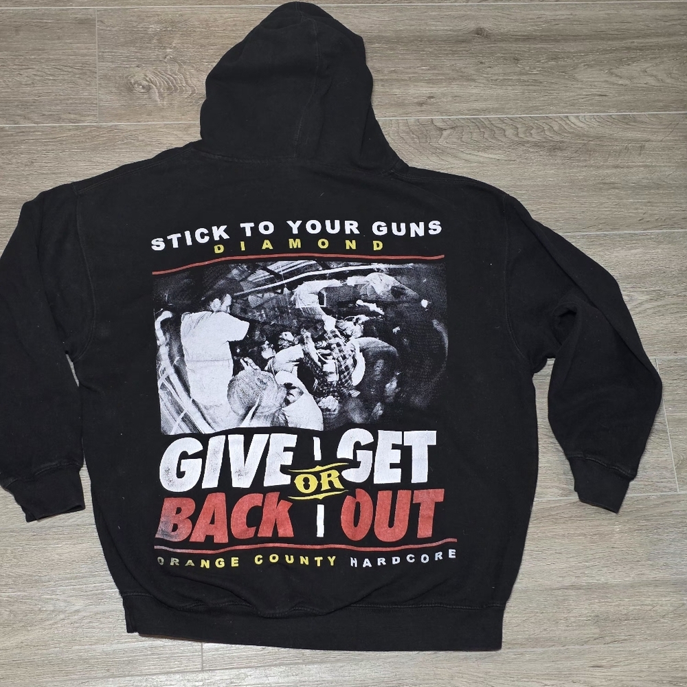 Stick To Your Guns Califoria Hardcore Punk Band Vintage? Hoodie Mens Sz Large